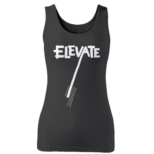 High quality print of this slim fit elevate women tank top will turn heads. And bystanders won't be disappointed - the racerback cut looks good one any woman's shoulders.