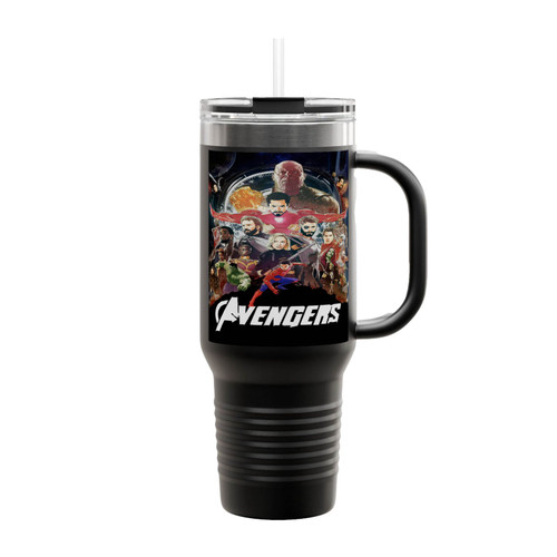 Avengers Cartoon Insulated Travel Mug