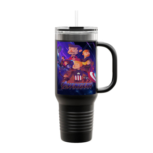 Avengers Endgame Cartoon Insulated Travel Mug