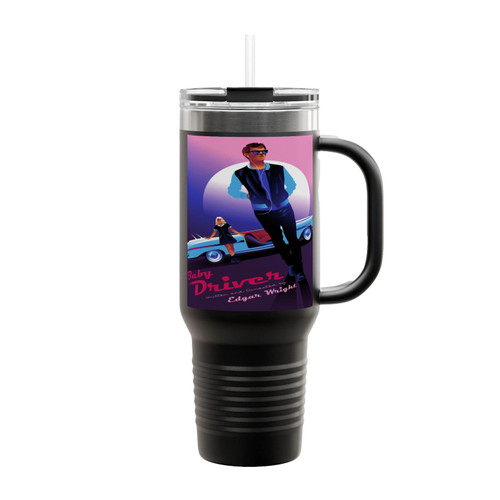 Baby Driver Cartoon Insulated Travel Mug