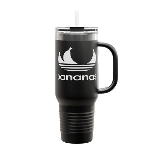 Bananas Funny Logo Insulated Travel Mug