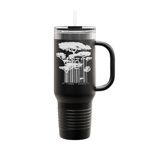 Barcode Nature Tree Insulated Travel Mug