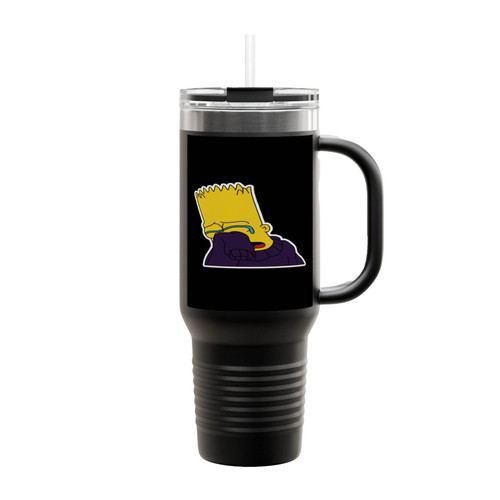 Bart Simpson Crying Insulated Travel Mug