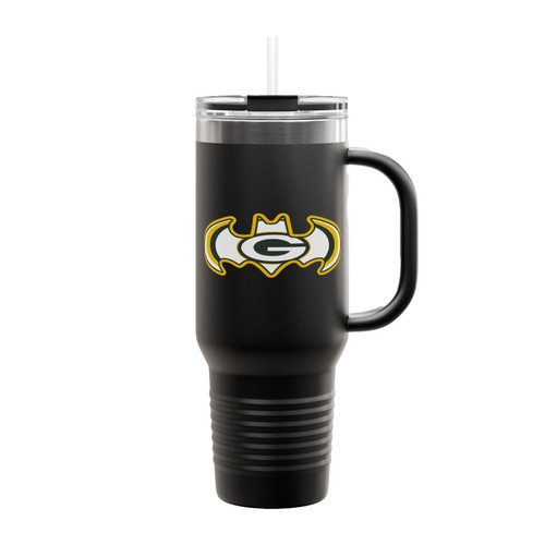 Bat Green Bay Logo Insulated Travel Mug
