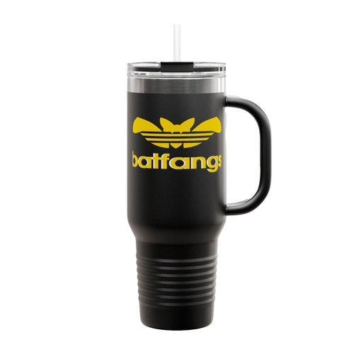 Batfangs Logo Parody Insulated Travel Mug