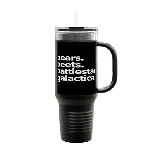 Bears Beets Battlestar Galactica Insulated Travel Mug