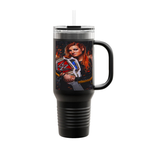 Becky Lynch Double Champion Insulated Travel Mug