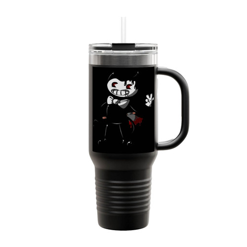 Bendy And The Ink Machine Coloring Pages Idees Bane Cartoon Insulated Travel Mug