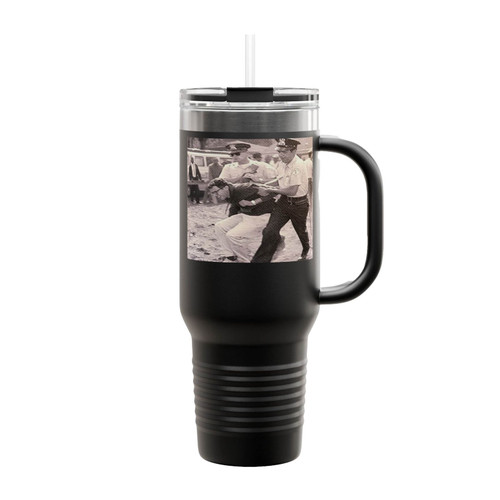 Bernie Sanders Resist Cloth Patch Insulated Travel Mug