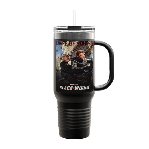 Beware Of Yourself Black Widow Insulated Travel Mug