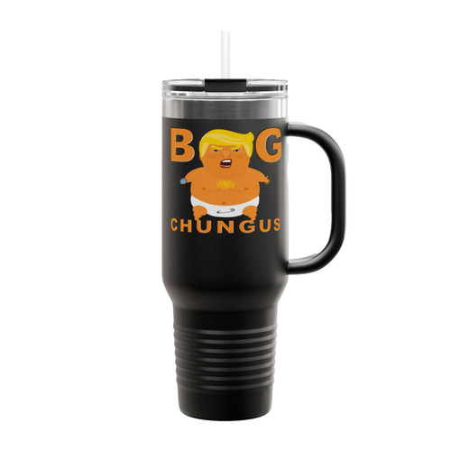 Big Chungus Funny Meme Insulated Travel Mug