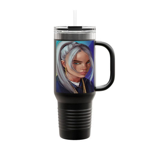 Billie Eilish Anime Insulated Travel Mug