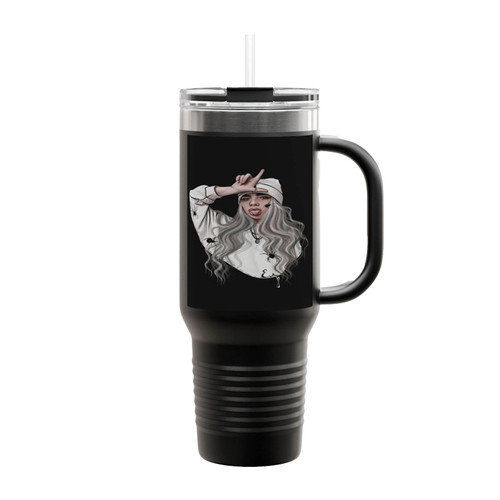 Billie Eilish Neutral Insulated Travel Mug