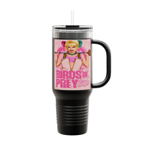 Birds Of Prey Harley Quinn Cartoon Insulated Travel Mug