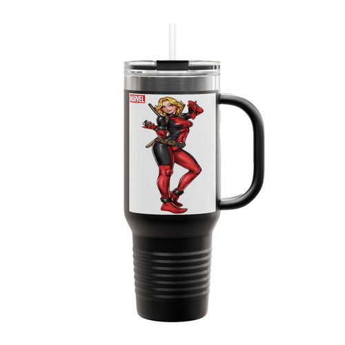 Bishoujo Lady Deadpool Insulated Travel Mug