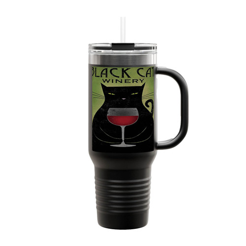 Black Cat Winery Insulated Travel Mug