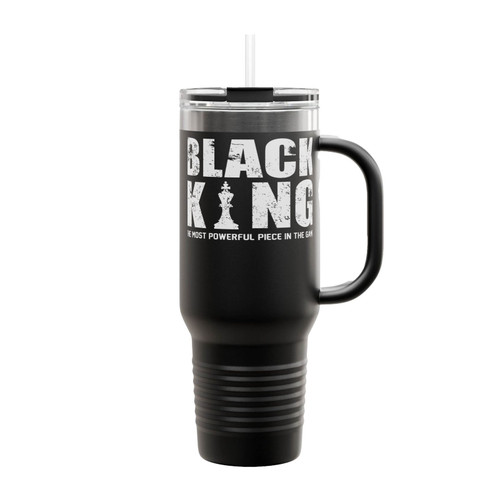 Black King The Most Powerful Piece In The Game Insulated Travel Mug