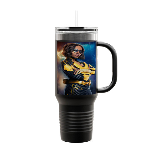Black Lightning China Anne Mcclain Insulated Travel Mug