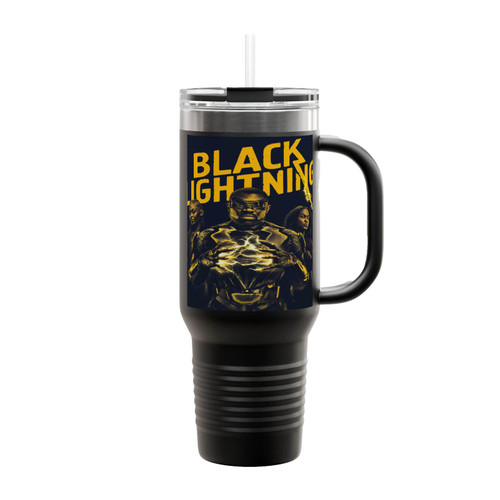 Black Lightning Tv Series Insulated Travel Mug