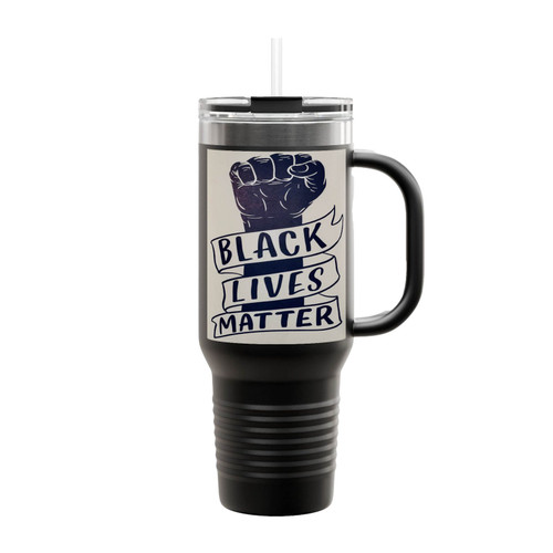 Black Lives Matter Insulated Travel Mug