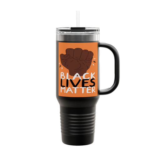 Black Lives Matter Stop Racism Insulated Travel Mug