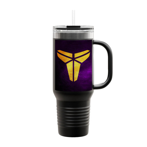 Black Mamba Kobe Logo Insulated Travel Mug