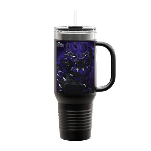 Black Panther Glow Insulated Travel Mug