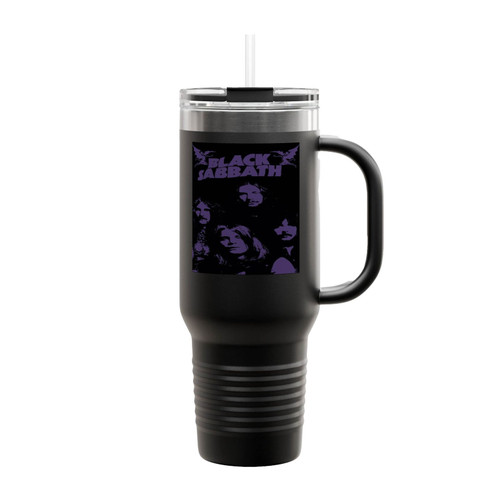 Black Sabbath Art Insulated Travel Mug