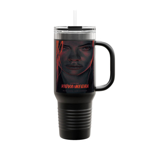 Black Widow Brazil Comic Con Experience Poster 2020 Insulated Travel Mug