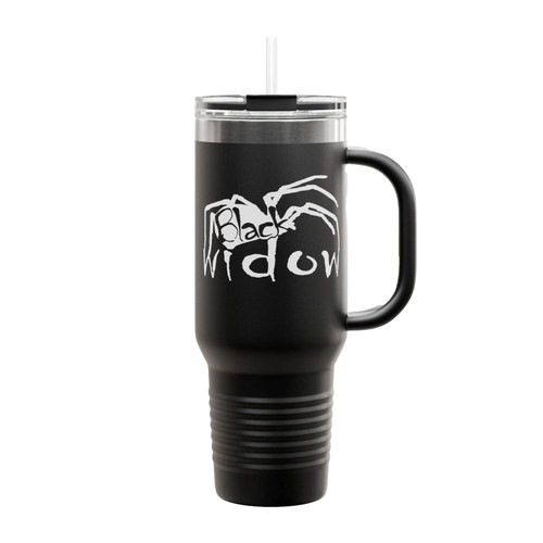 Black Widow Movie Logo Insulated Travel Mug