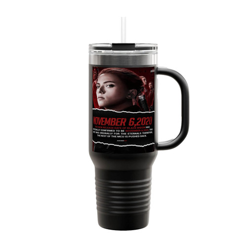 Black Widow Movie Source Insulated Travel Mug