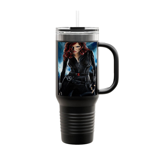 Black Widow Superhero 1 Insulated Travel Mug