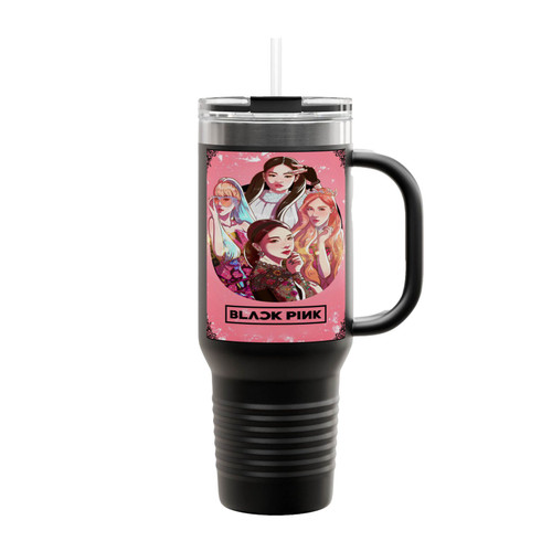 Blackpink K-Pop Fanart Insulated Travel Mug