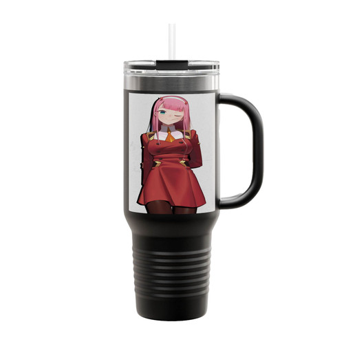 Boermee Anime Darling Cosplay Costume Franxx Zero Two Battle Face Insulated Travel Mug