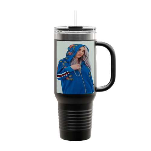 Bored, Billie Eilish Insulated Travel Mug