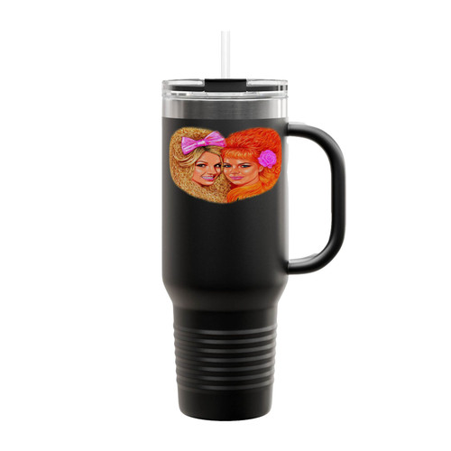 Britney Spears And Lindsay Lohan Litany Insulated Travel Mug