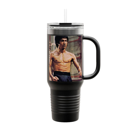 Bruce Lee Enter The Dragon Vintage Insulated Travel Mug