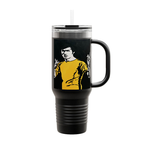 Bruce Lee Game Of Death Insulated Travel Mug