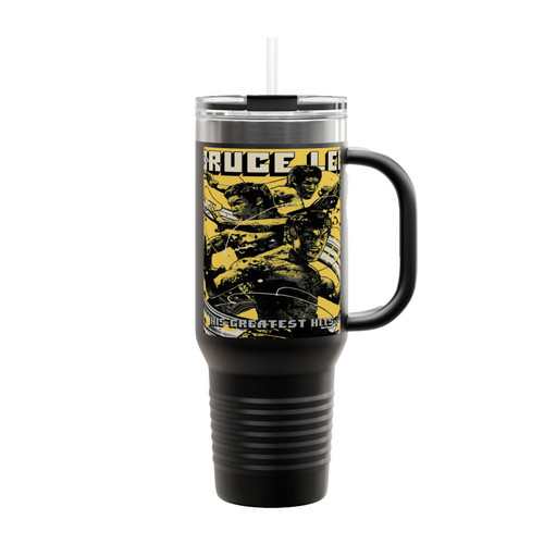 Bruce Lee His Greatest Hits Insulated Travel Mug