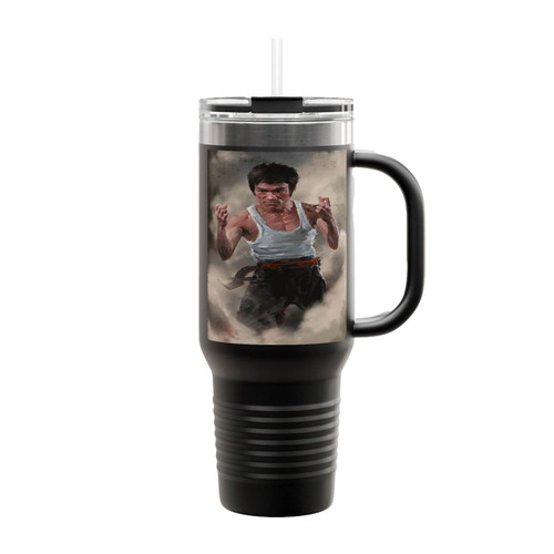 Bruce Lee Martial Insulated Travel Mug