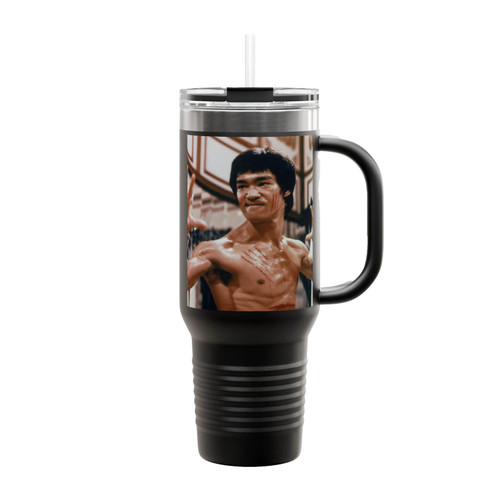 Bruce Lee Vintage Insulated Travel Mug