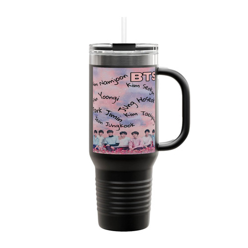Bts Kpop Aesthetic Cute Korean Insulated Travel Mug