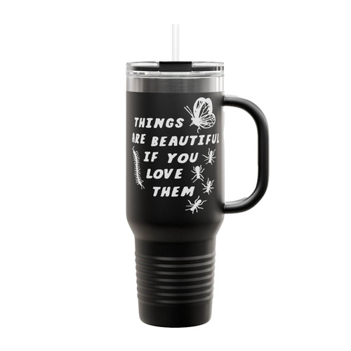 Bugs Things Are Beautiful Insulated Travel Mug
