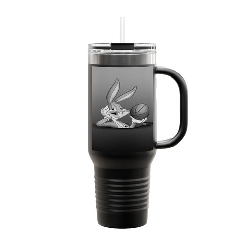 Bunny Basketball Insulated Travel Mug