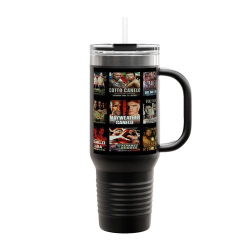 C A N E L O Boxing Posters Mma World Championship Insulated Travel Mug