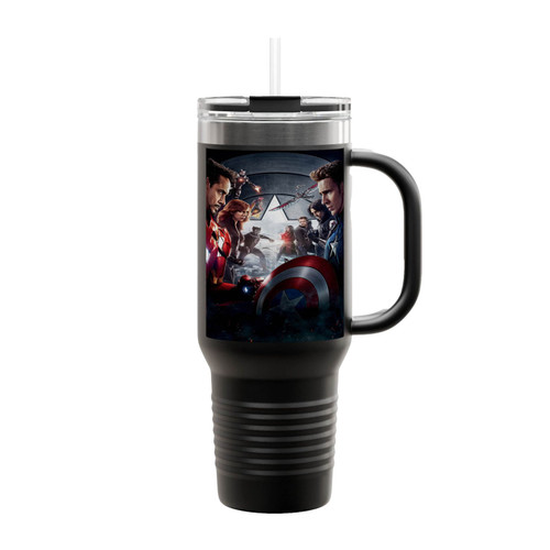 Captain America All Characters Insulated Travel Mug