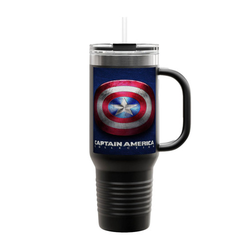 Captain America Distressed Shield Insulated Travel Mug