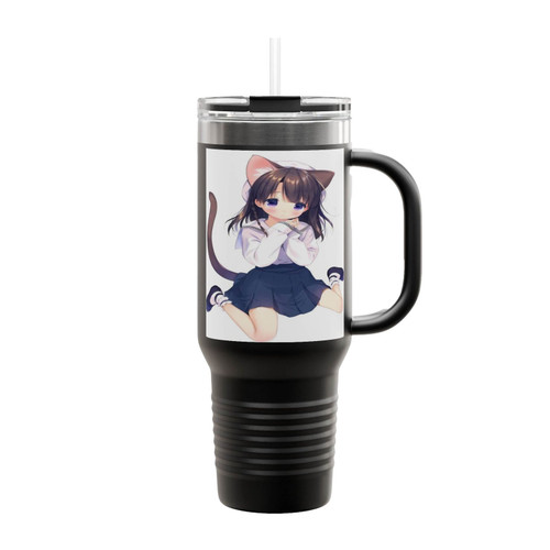 Cat Girl #Anime Insulated Travel Mug
