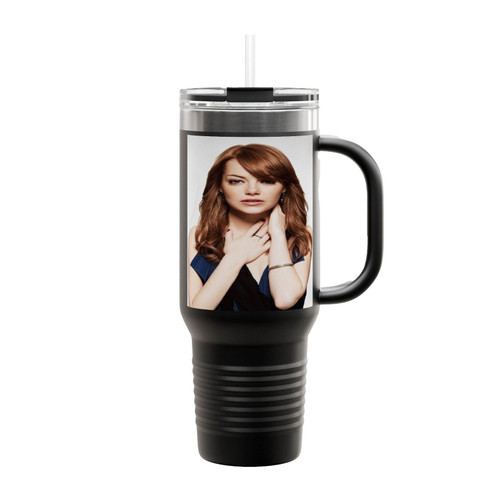 Celebrity Emma Stone Actresses Insulated Travel Mug