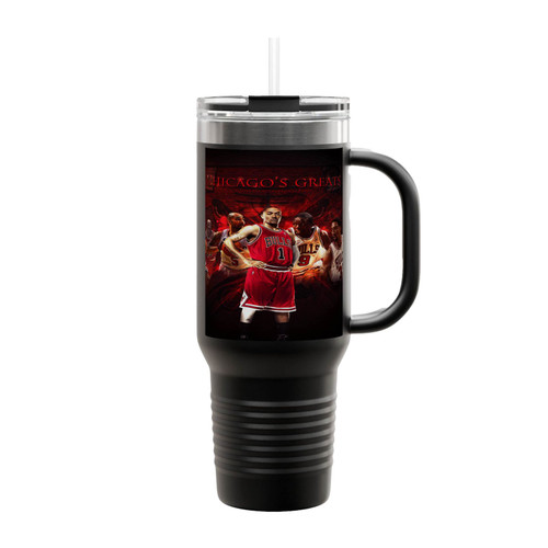Chicago Bulls Greatest Players Insulated Travel Mug